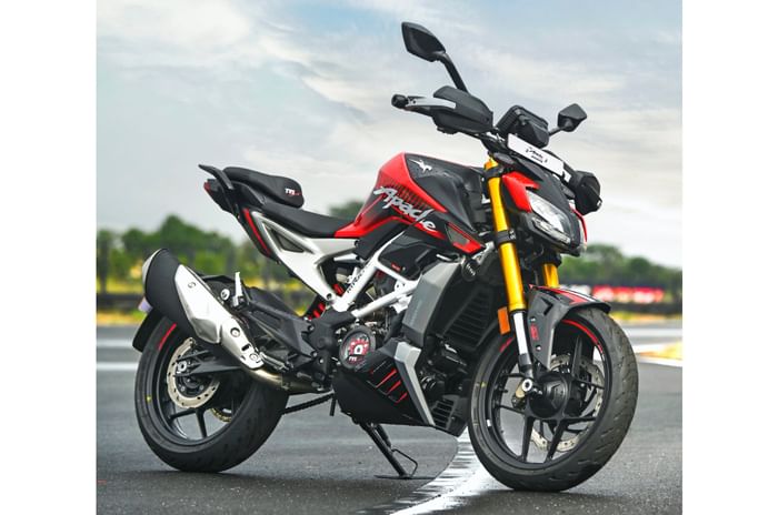 TVS Apache RTR 310 red colour